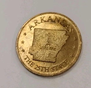 Bronze States of the Union 1969 Shell Oil Game Token Coin - Arkansas - Picture 1 of 5