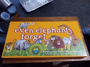 Vintage 1981 Even Elephants Forget Memory Spiel von Parker Brothers - Bild 1 von 3