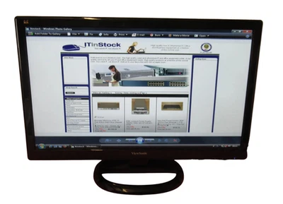 Viewsonic VA2465SM-3 24" LCD TFT LED Widescreen Montior VGA DVI With Speakers - Image 1 of 4