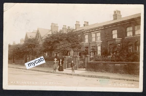 Postcard Middleton Lancashire houses Manchester Old Road posted 1913 RP Harrison - Picture 1 of 2