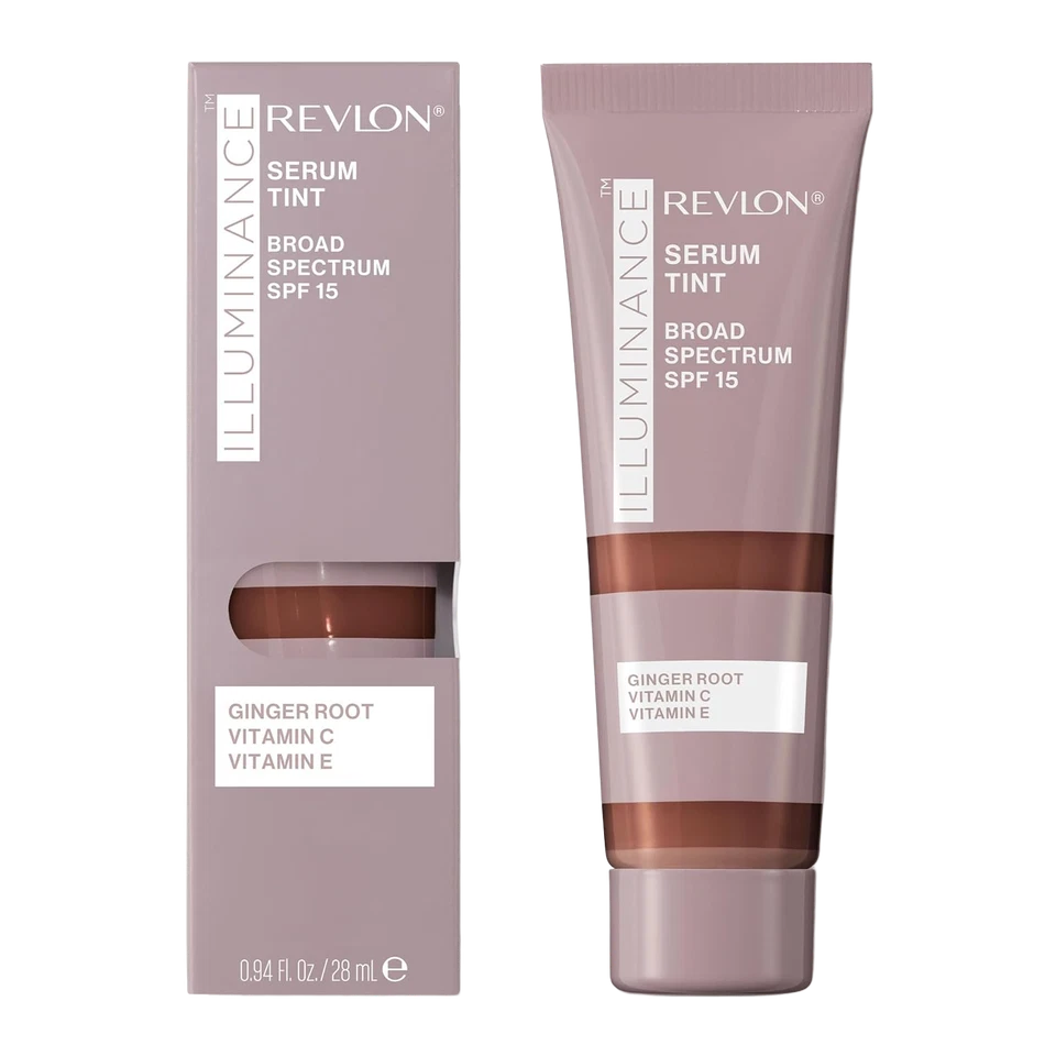 Revlon Illuminance Tinted Serum Triple Hyaluronic Acid SPF 15, 605 Rich Mahogany - Image 1 of 4