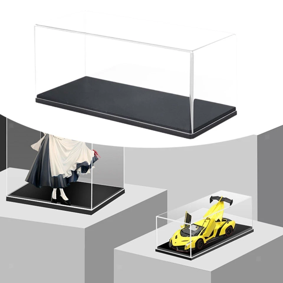 1:32 Model Car Display Box Acrylic Display Case Multifunctional with Black Base - Image 1 of 4