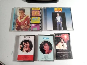 ELVIS PRESLEY LOT 5 CDs CASSETTEs BLUE  HAWAII A LEGENDARY PERFORMER V 1 2 + 👀 - Picture 1 of 8