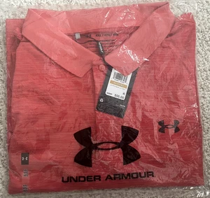 Under Armour Performance 3.0 Matchplay Polo Herren Med Coho/Schwarz Neu mit Etikett 1377374 - Bild 1 von 4