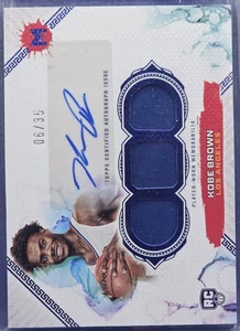 2024 Motif NBA KOBE BROWN Rookie Triple Relic Auto Ultramarine Blue #06/35 - Picture 1 of 2