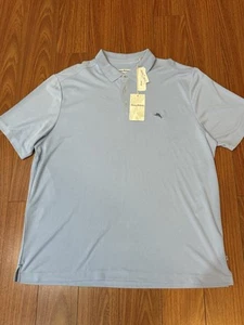 TOMMY BAHAMA RELAX HERREN XXL DRI FIT babyblaues POLOSHIRT NEU MIT ETIKETT - Bild 1 von 5