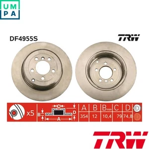 2x BRAKE DISC DF4955S FOR LAND ROVER RANGE/III 368DT 3.6L 448PNM62 B44 4.4L 6cyl - Picture 1 of 16