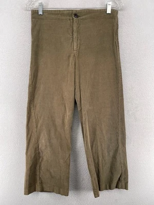 PRAIRIE UNDERGROUND Pants S Corduroy Wide Leg Trouser Stretch Cotton Brown USA - Image 1 of 4