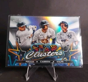 2023 Topps Cosmic Chrome Volpe / Peraza / Cabrera Star Clusters #SC-14 Yankees - Bild 1 von 2