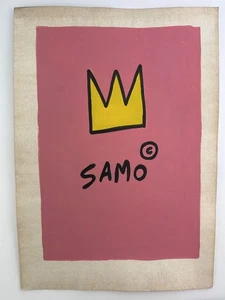 Jean-Michel Basquiat COA Art Painting Original Drawing Vintage Paper Signed - Picture 1 of 3