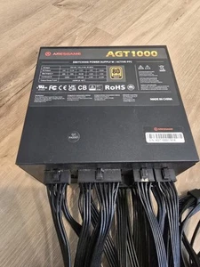 ARESGAME Black Cube 1000W Gold Vollmodulares Netzteil AGT1000 - Bild 1 von 3