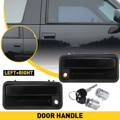 Exterior Front Door w/ Handle Lock Cylinder for Chevrolet C1500 88-94 GMC K1500 - Image 1 of 4