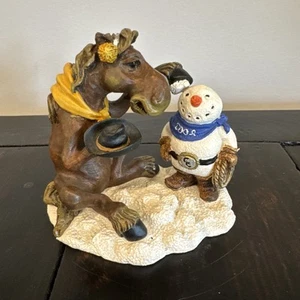 Montana Silversmiths "Elmer Building A Snowman" Pferd Figur Limited Edition - Bild 1 von 10