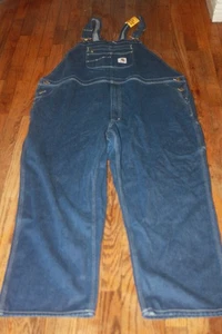 NEU MIT ETIKETT CARHARTT HERREN LOCKERE PASSFORM DENIM LATZ OVERALL GRÖSSE 48 X 32 $ 89 0R4672-M - Bild 1 von 5