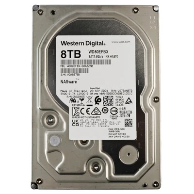 8 TB WD Western Digital Red Plus WD80EFBX 7200 rpm 256 MB 3,5" SATA3 recertified - Bild 1 von 3