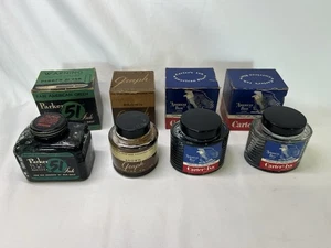 Carter's Vintage 1930er abgefüllte Tinte - amerikanisch blau tolle Grafik LOT VON 4 Parker - Bild 1 von 7