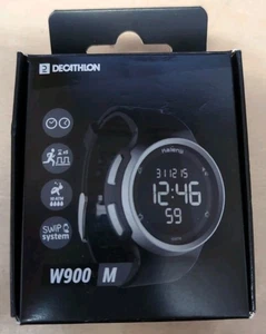 (44) Decathlon W900 Mens Running Stopwatch, Reverse Screen, Black, New, SBD - Picture 1 of 3