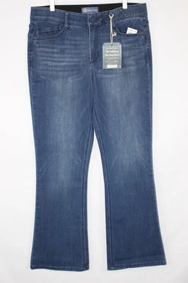 Democracy Jeans Ab Solution Itty Bitty Boot Cut Dark Blue B12216WAY - Image 1 of 4