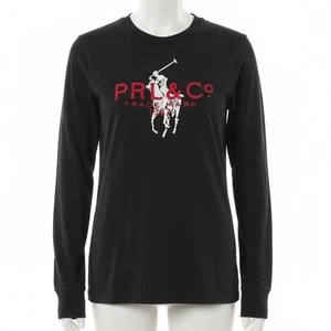 Polo Ralph Lauren Jungen Large Langarm schwarz PRL&Co Trademark Grafik T-Shirt - Bild 1 von 6