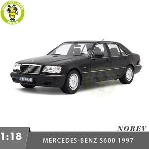 1/18 Norev 183045 Mercedes Benz S600 S CLASS 1997 W140 Black Diecast Model Car - Picture 1 of 16