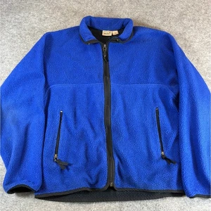 Vintage Woolrich Polartec Fleecejacke Herren Medium Blue Line Full Zip Outdoor - Bild 1 von 5