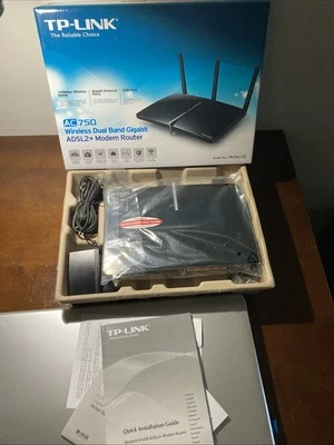 Modem Router TP-Link AC750 model Archer D2 ADSL 2+ Wireless Dual Band Gigabit - Immagine 1 di 2