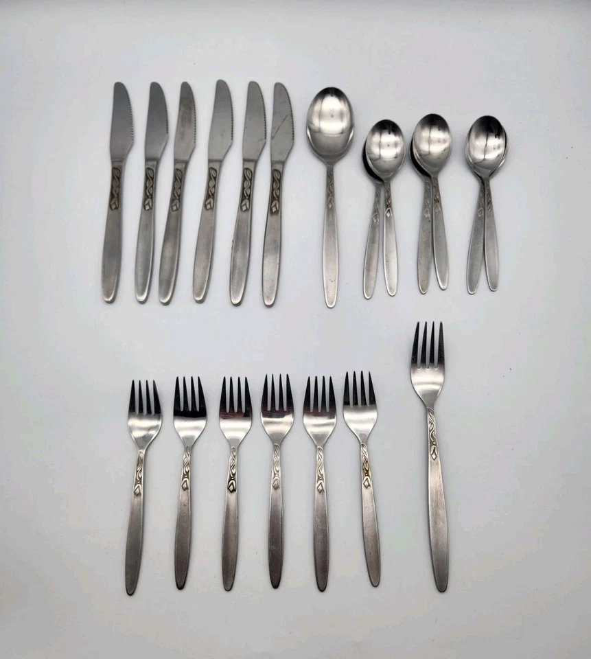 20 PIEZAS AMEFA TULIP TIME Tenedores Cuchara Holanda Acero Inoxidable Cubiertos Danés Moderno MCM Foto 1 de 4