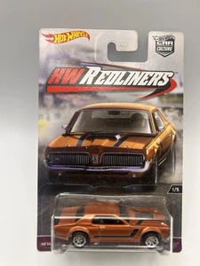 Hot Wheels Car Culture HW Redliners '68 Mercury Cougar #1/5 Real Riders N16 - Picture 1 of 4
