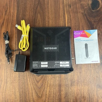 Netgear Nighthawk AC1900 WiFi Cable Modem Router Model C7000 v2 2.4/5 GHz  - Image 1 of 4