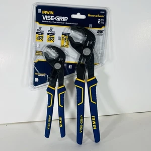 Irwin Tools Juego de alicates Groovelock de agarre de tornillo 2 piezas 1763390 Nuevo par de 8" 10" - Imagen 1 de 12