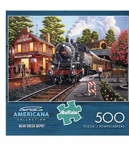 NEU Buffalo Games Americana Sammlung Bear Creek Depot 500-teiliges Puzzle - Bild 1 von 2