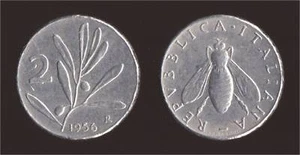 2 LIRE 1956 APE E OLIVO - ITALIA  - Picture 1 of 1