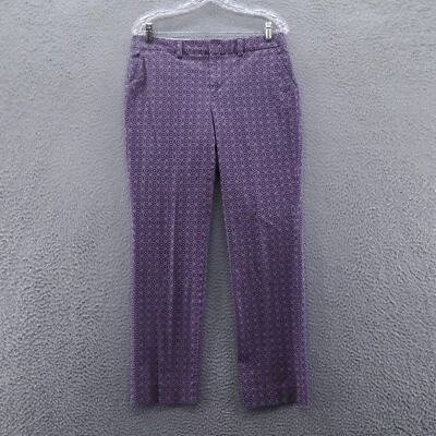 Lands End Womens Straight Leg Chino Pant 8 Petite Red Purple Stretch Twill NEW - Image 1 of 4