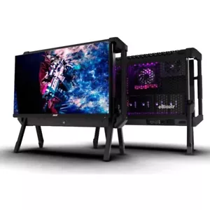 eBlaztr Black | Portables PC-Gehäuse, tragbaren Gaming-Desktop-PC, mattschwarz - Bild 1 von 8