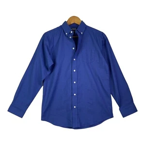 Chaps Boys Dressy Blue Shirt Long Sleeve Button Down Wrinkle Resistant  Size 16 - Picture 1 of 10