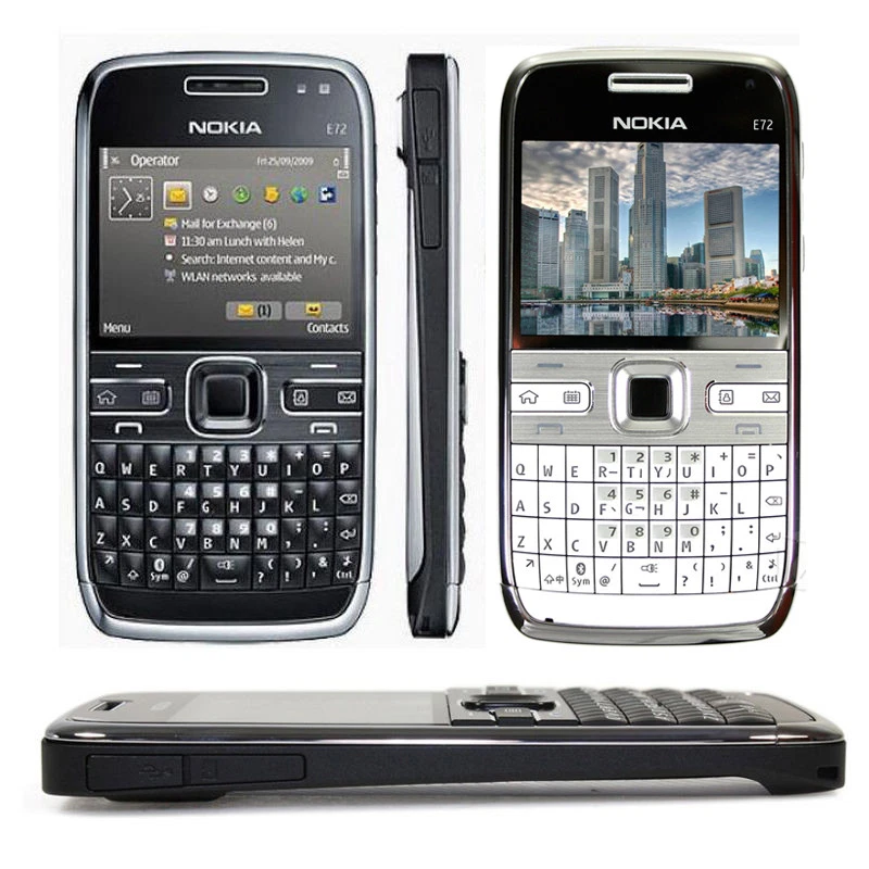 Original Nokia E72 5MP Camera 3G WIFI UNLOCKED QWERTY Keyboard MP3 Mobile Phone - Image 1 of 4