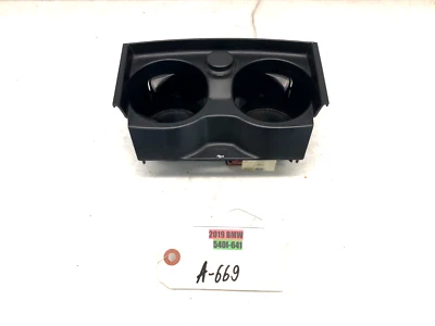 2017-2023 BMW G30 530i 540i 530e M550i M5 CENTER CONSOLE CUP HOLDER W/ OUTLET OE - Image 1 of 4