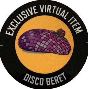Roblox Celebrity Series 9 Disco Beret *Code Only Messaged* - Picture 1 of 1