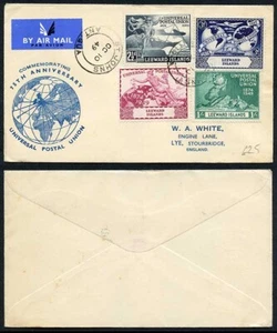 Leeward Is 1949 UPU Illustrated First Day Cover - Picture 1 of 1