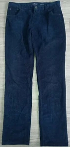 Lucky Brand Cooper Slim Corduroy Pants Boys 20 Blue Solid Stretch Cotton Casual - Picture 1 of 6