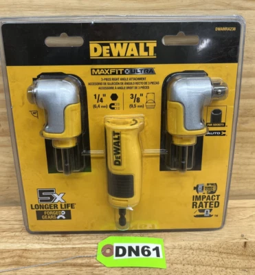 Conjunto de acessórios DEWALT MAXFIT ULTRA 3 em 1 ângulo reto DWAMRA238 1/4"-Hex-3/8" - DN61 - Imagem 1 de 4