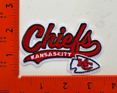 Kansas City Chiefs Embroidered Iron-On Patch Team Badge - Free Shipping