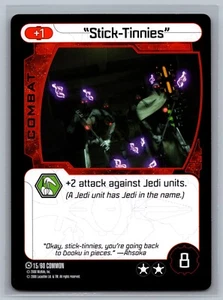 Star Wars Pocketmodel TCG The Clone Wars "Stick-Tinnies" #15/60 CCG - Picture 1 of 2