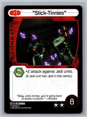 Star Wars Pocketmodel TCG The Clone Wars "Stick-Tinnies" #15/60 CCG - Image 1 of 2