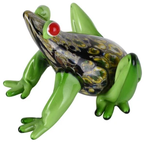 Figur Frosch Glasfigur Froschkönig Murano Stil Tierfigur Antik Glas Skulptur - Bild 1 von 5