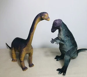 Vtg Dinosaur Toys  Lot Of 2 Brachiosaurus 1986/pachycephalosaurus 1991 - Imagen 1 de 20