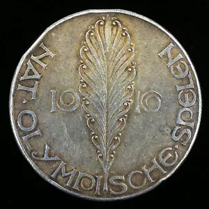 BERLÍN 1916 (CANCELADO) JUEGOS OLÍMPICOS NACIONALES HOLANDESES 1916 PLATA 1ER LUGAR MEDALLA - Imagen 1 de 2