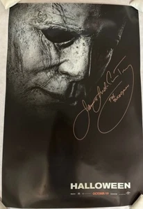HALLOWEEN JAMES JUDE COURTNEY Hand Signed Dble Sided Fullsize Poster +BECKETT - Picture 1 of 8