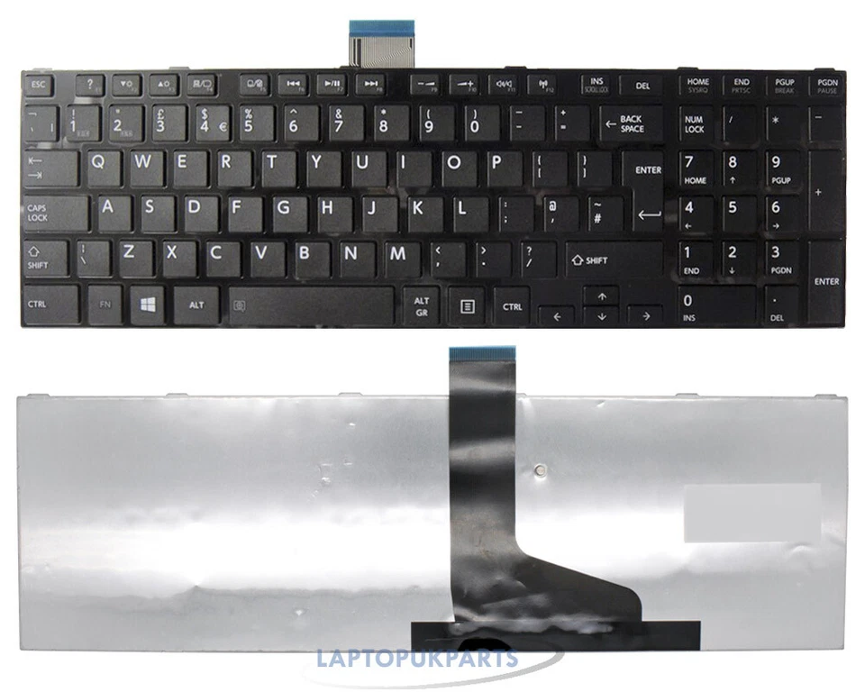 UK Keyboard Compatible For Toshiba Satellite C850 C850D C855 C855D L850 L850D