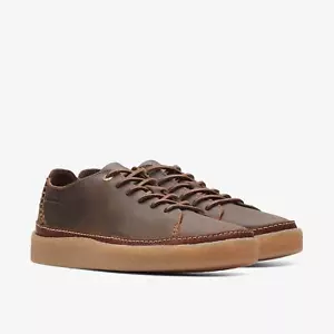 Scarpe da uomo Clarks nuove con scatola Oakpark Low in pelle cera d'api taglia UK 11 G/EU 46 - Foto 1 di 6